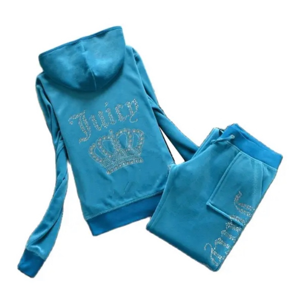 Authentic Women’s Juicy Couture Tracksuit blue, navy blue, and black available